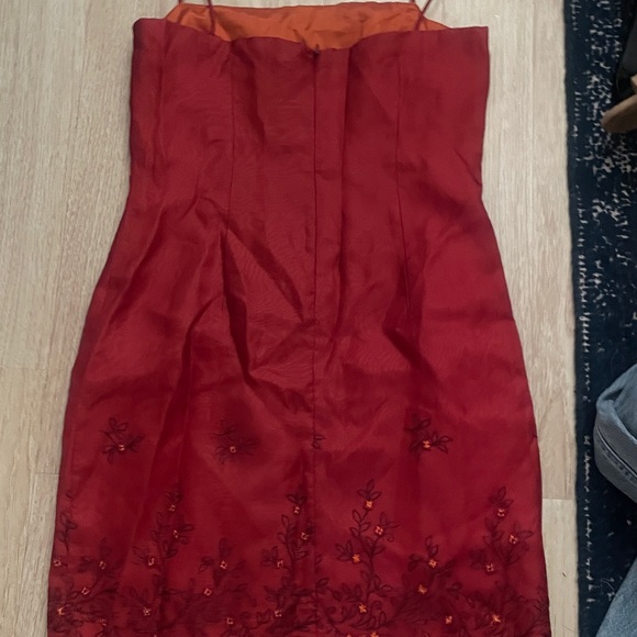 Laundry By Shelli Segal Red Floral Mini Dress - Picture 4 of 5